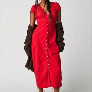 Free people “new in town” midi dress